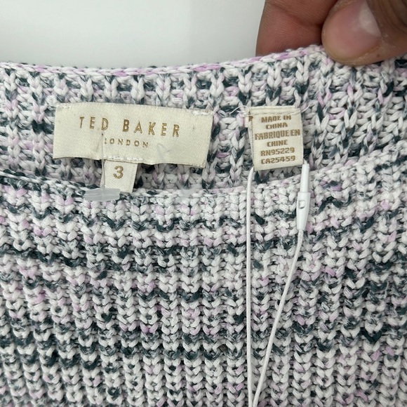 Ted Baker Purple and Blue Knit Sweater size 6-8 - Picture 4 of 9